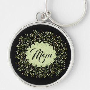 Greenery Wreath, Doily with Mum Keychain
