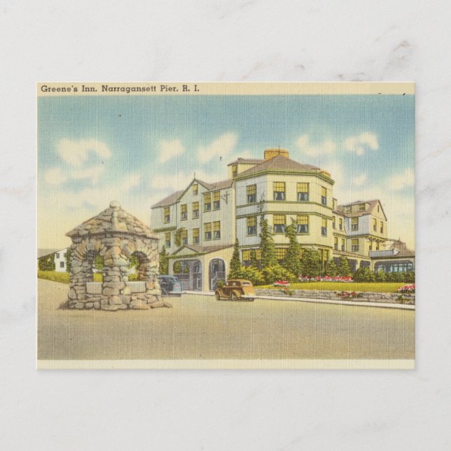 Greene's Inn, Narragansett Pier, Rhode Island Postcard (Front)