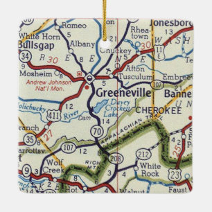Greeneville TN Ceramic Ornament