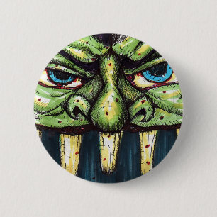 greenface 6 cm round badge