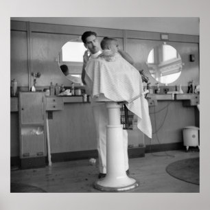 Greenhills, Ohio Barbershop, 1930s Poster