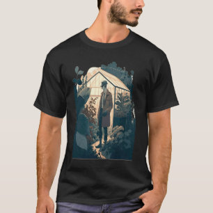 Greenhouse Allotment Garden Vintage Greenhouse Gar T-Shirt