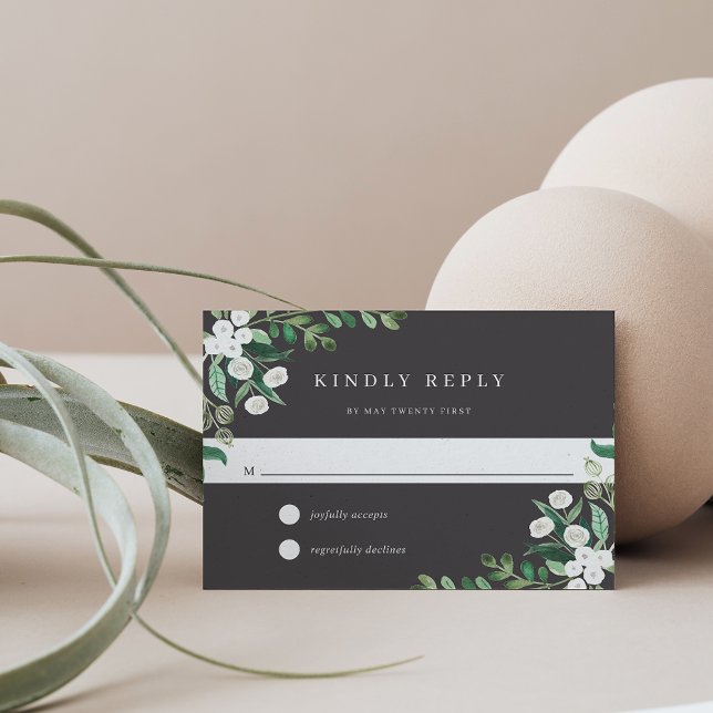 Greenhouse | Elegant Watercolor Botanical RSVP Card (Creator Uploaded)