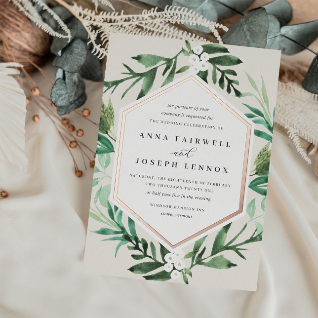 Greenhouse Frame | Watercolor Botanical Wedding (Creator Uploaded)