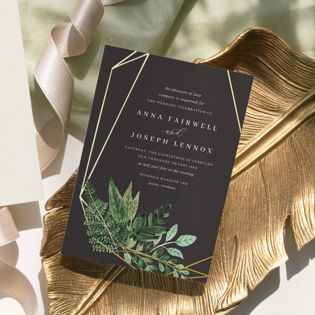 Greenhouse Geometric Watercolor Botanical Wedding (Creator Uploaded)