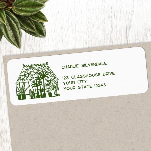 Greenhouse Return Address Label (Creator Uploaded)