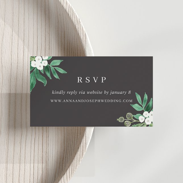 Greenhouse | Wedding Website RSVP Enclosure Card (Creator Uploaded)