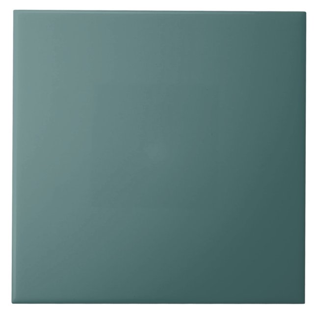 Greenish-Blue Solid Colour Ceramic Tile (Front)