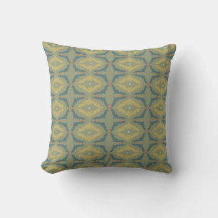 Greenish Retro Vintage Pattern Cushion