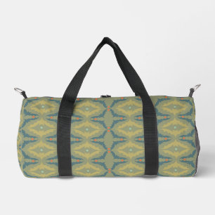 Greenish Retro Vintage Pattern Duffle Bag