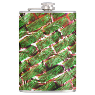 Greenish wall effect and bubbles salmon colour? hip flask