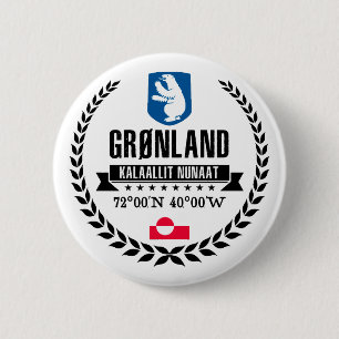 Greenland 6 Cm Round Badge