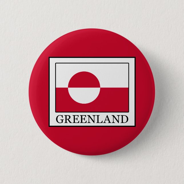 Greenland 6 Cm Round Badge (Front)