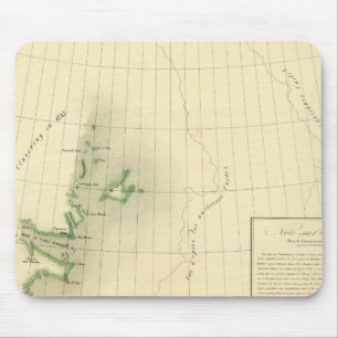 Greenland Atlas Map Mouse Pad