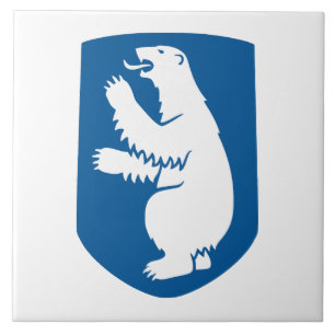 Greenland coat arms country symbol emblem flag den ceramic tile