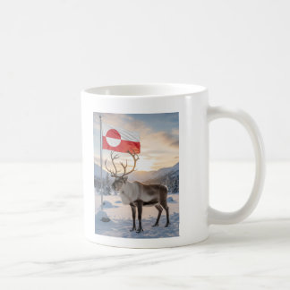 GREENLAND coffee mug Reindeer proud