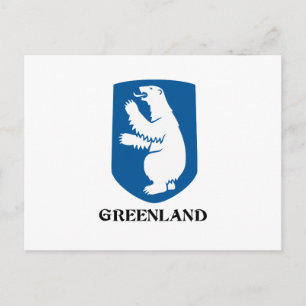 GREENLAND - emblem/symbol/coat of arms/flag Postcard