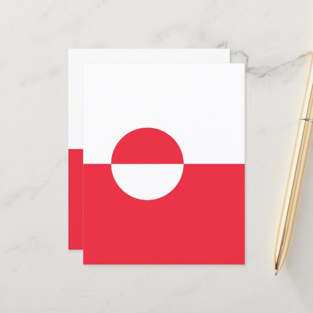 Greenland flag (Front/Back In Situ)