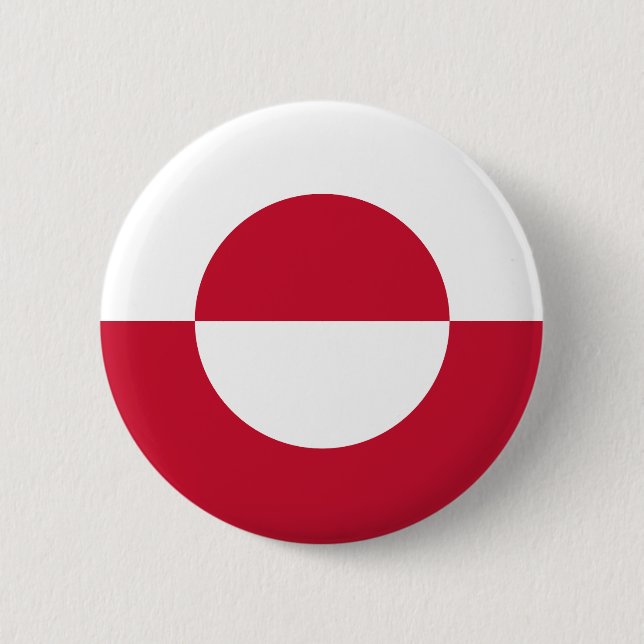 Greenland Flag 6 Cm Round Badge (Front)