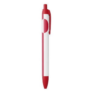 Greenland Flag Black Ink Pen