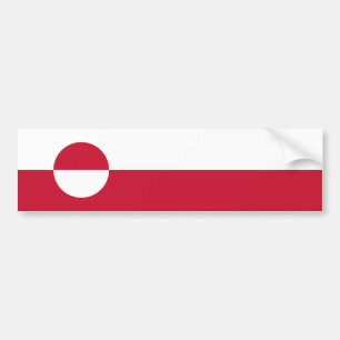 Greenland Flag Bumper Sticker