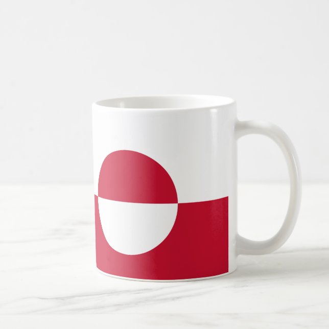 Greenland Flag Ceramic Mug (Right)