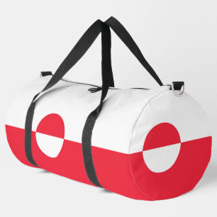 Greenland flag duffle bag