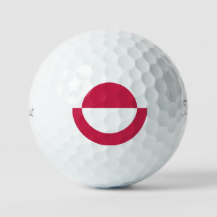 Greenland Flag Emblem Golf Balls