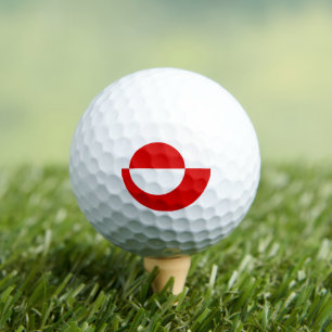 Greenland flag golf balls