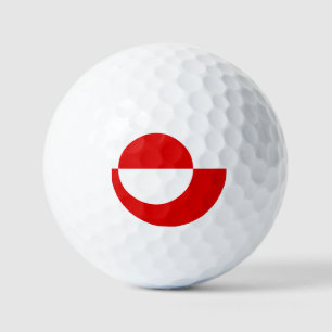 Greenland flag golf balls
