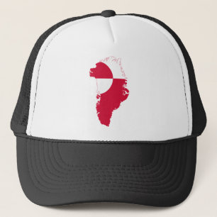 Greenland Flag Map GL Trucker Hat
