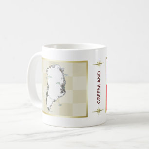Greenland Flag + Map Mug