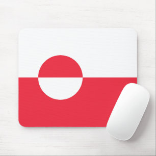 Greenland flag mouse pad