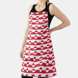 Greenland Flag pattern  Apron