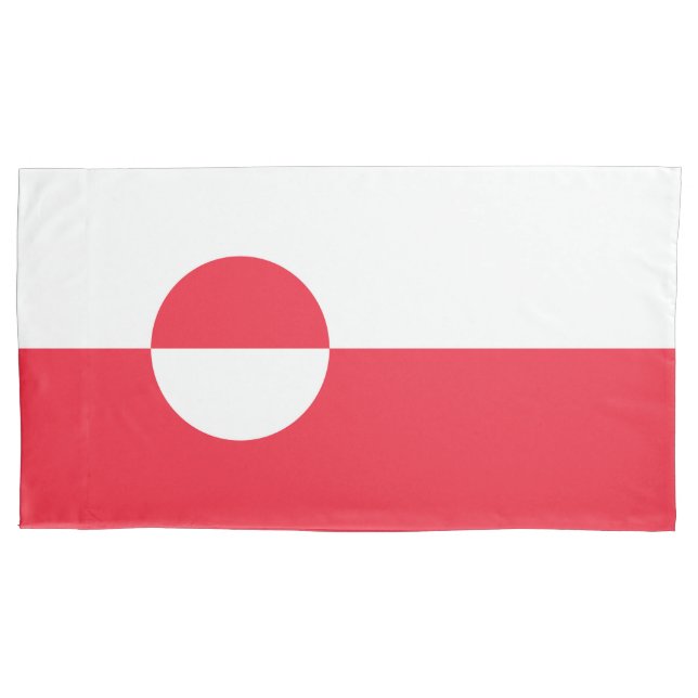 Greenland flag pillowcase (Front)