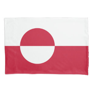 Greenland Flag Pillowcase