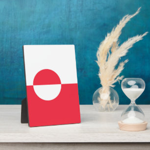 Greenland flag plaque
