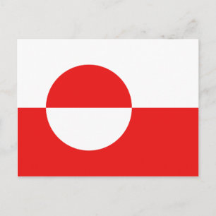 Greenland Flag Postcard