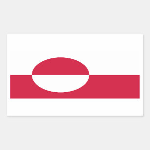 Greenland Flag Rectangular Sticker