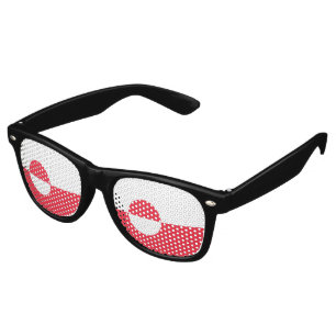 Greenland flag retro sunglasses