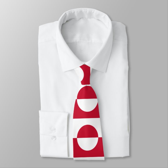 Greenland Flag Tie (Tied)