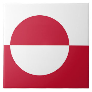 Greenland Flag Tile