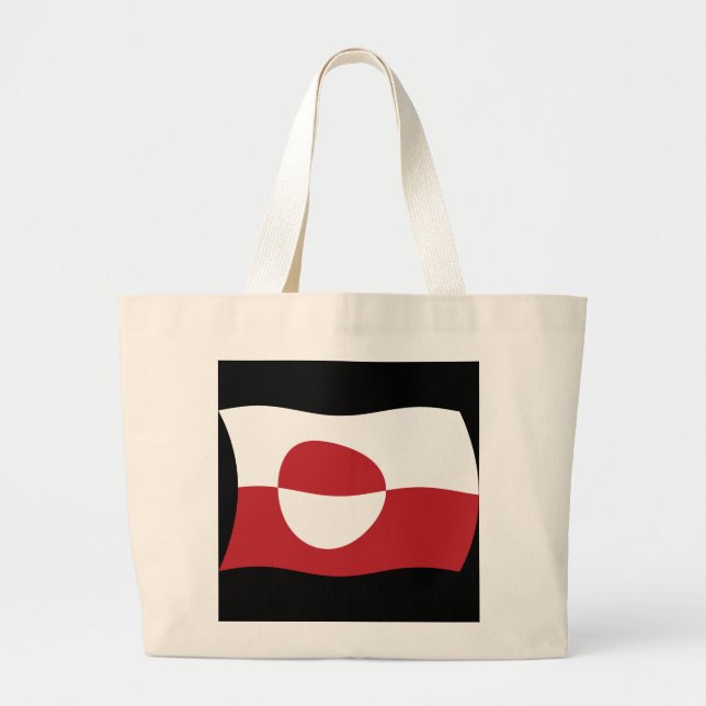 Greenland Flag Tote Bag (Front)