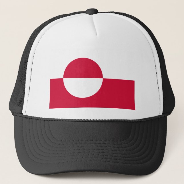 Greenland Flag Trucker Hat (Front)