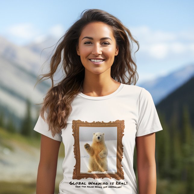 Greenland Global Warming Save The Polar Bear  T-Shirt (Creator Uploaded)