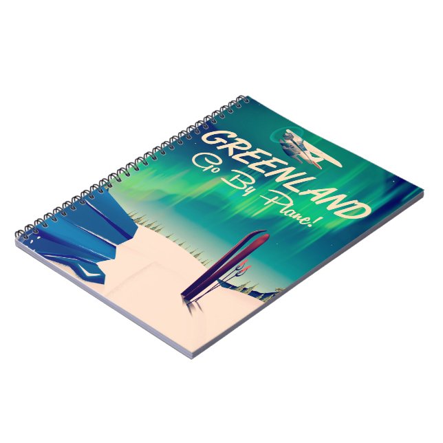 Greenland 'Go By Plane!' Notebook (Left Side)