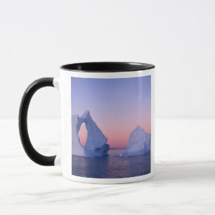 Greenland, Iceberg at sunset. Mug