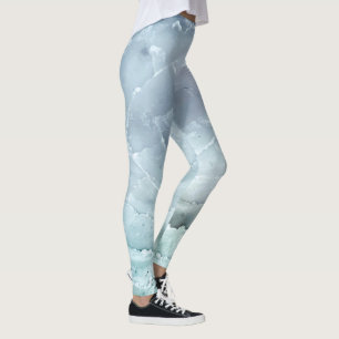 Greenland Igloo Ice Blocks Pattern Design Leggings