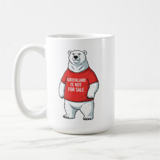 Greenland Is Not For Sale Polar Bear  Coffee Mug