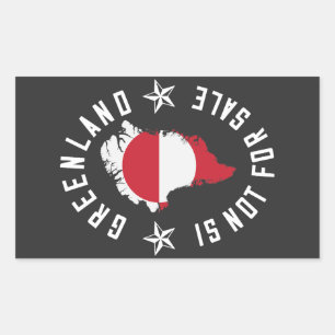 Greenland Is Not For Sale Rectangular Sticker